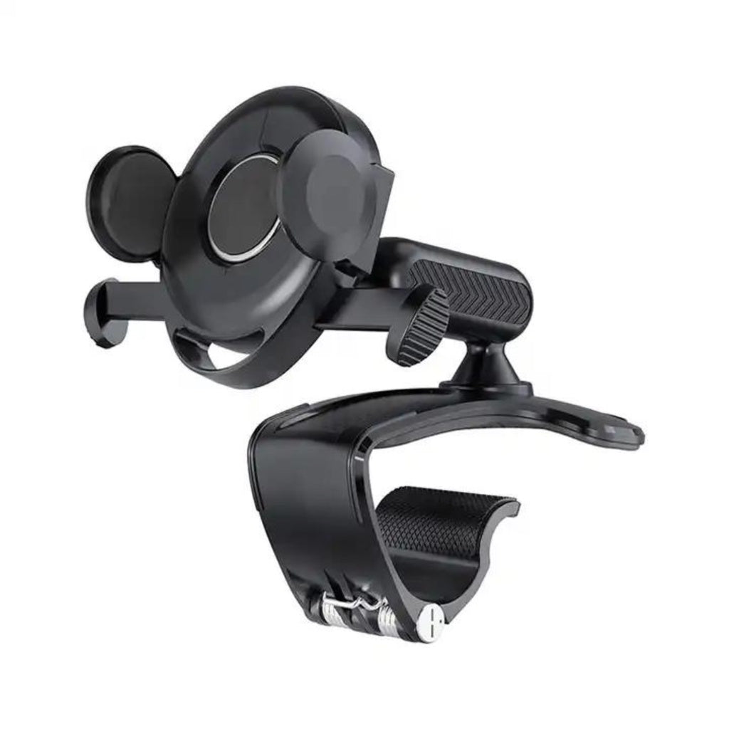 Suporte De Celular 360 Para Painel Retrovisor Quebra Sol Carro Automotivo Com Clip